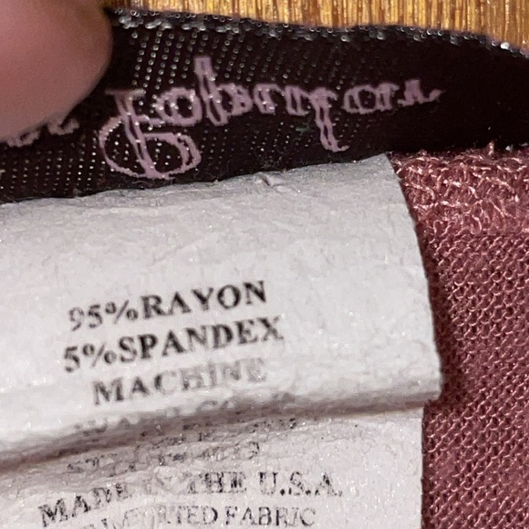 •MISS POPULAR•MAUVE CUT-OUT CHEST "ROCKSTAR" FORAL GUITAR TANK TOP SIZE SMALL. - Picture 8 of 9